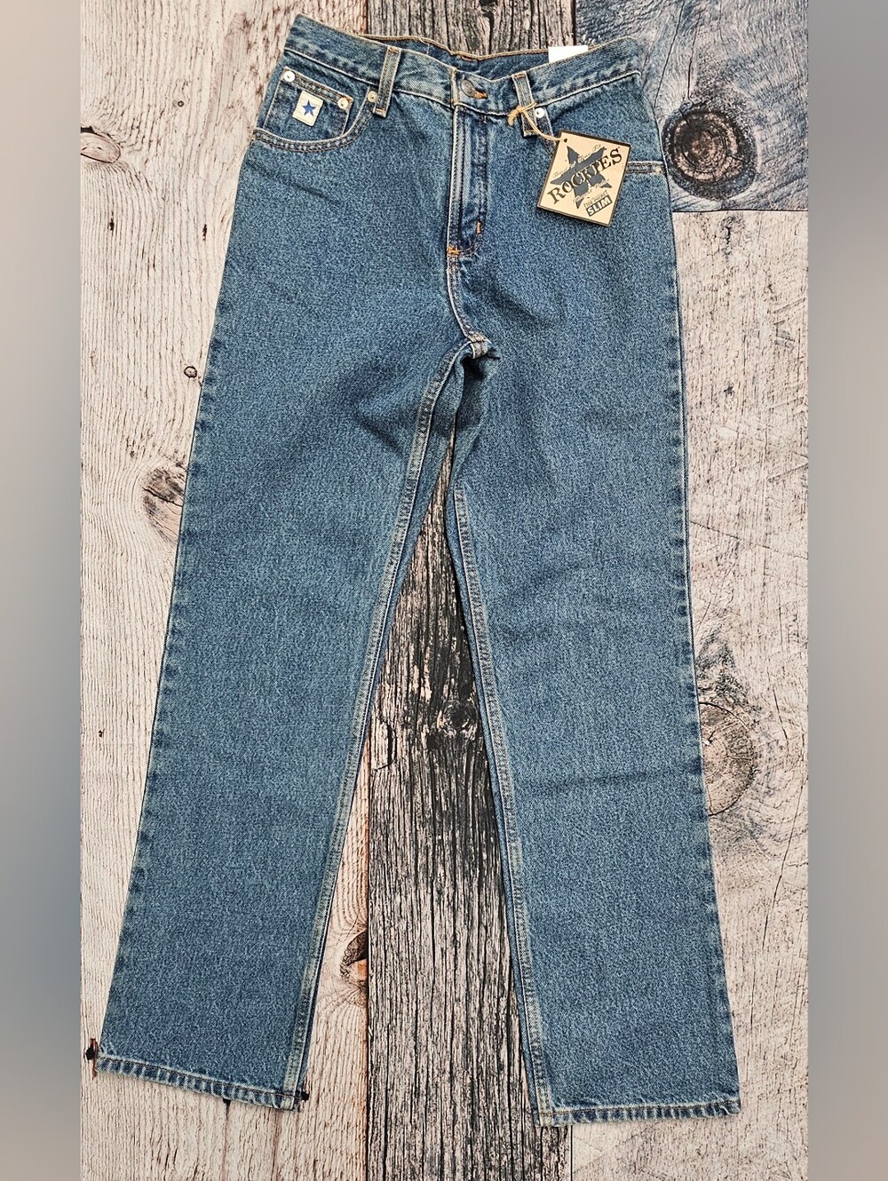 Vintage Rockies Slim Fit Straight Leg Denim Women's Size 5R Western Cowgirl NWT
